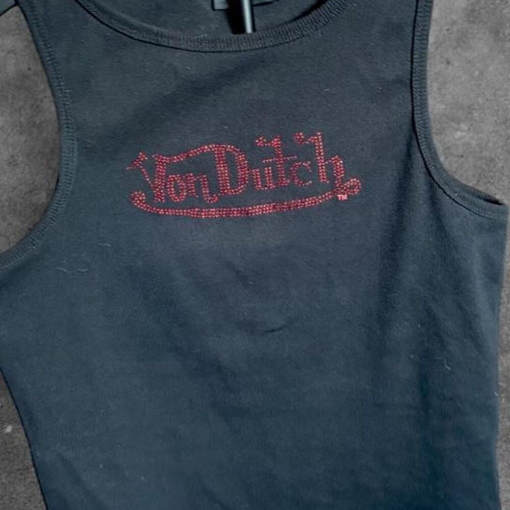 Medium sequin y2k Von Dutch shirt
